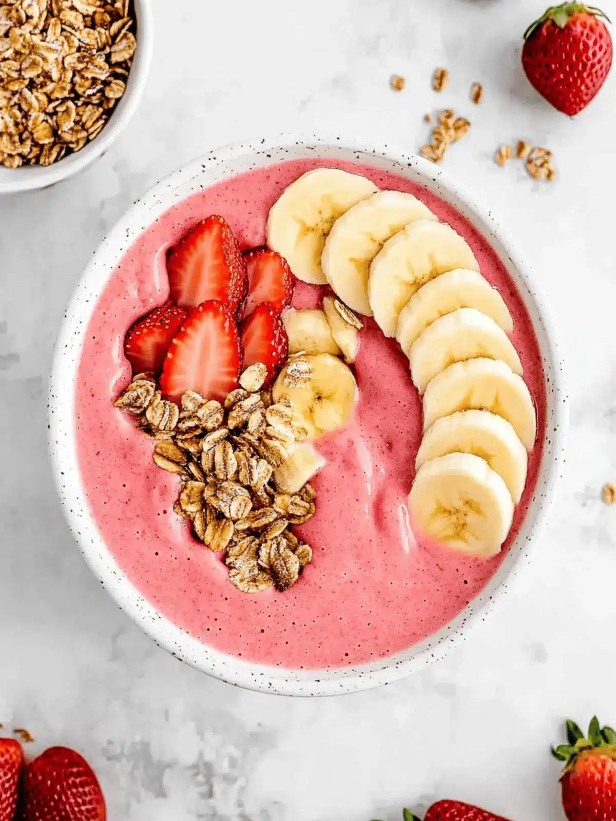 Strawberry Banana Smoothie Bowl