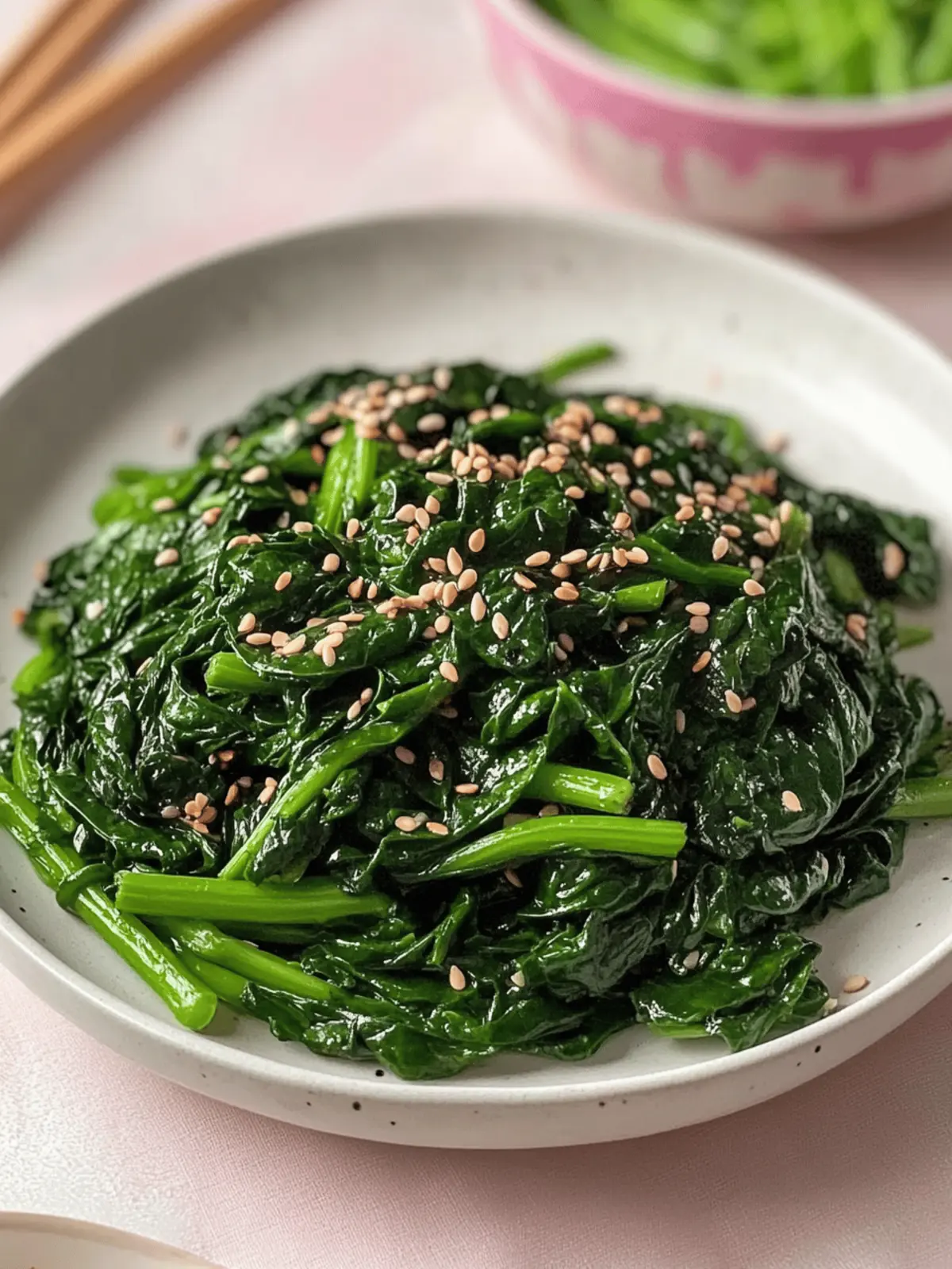 Korean Spinach Side Dish