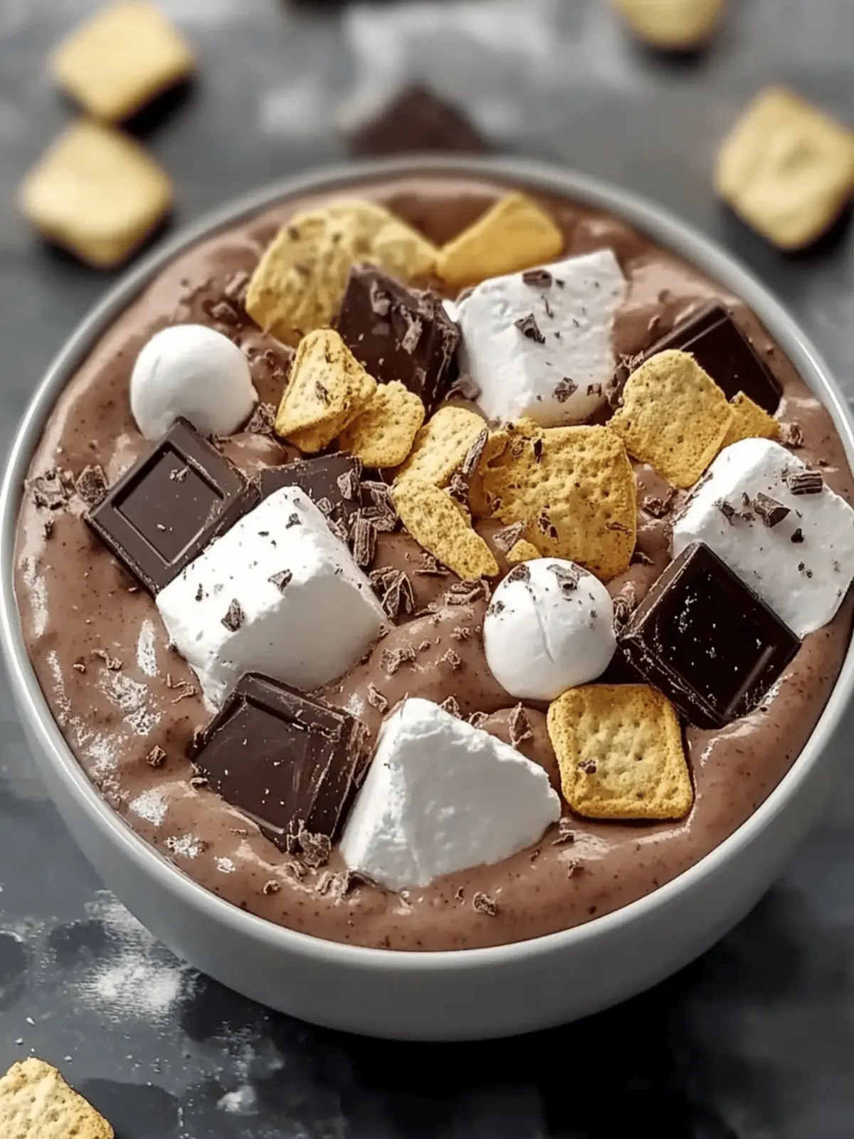 Decadent Double Chocolate Protein S’mores Bowl You’ll Love!