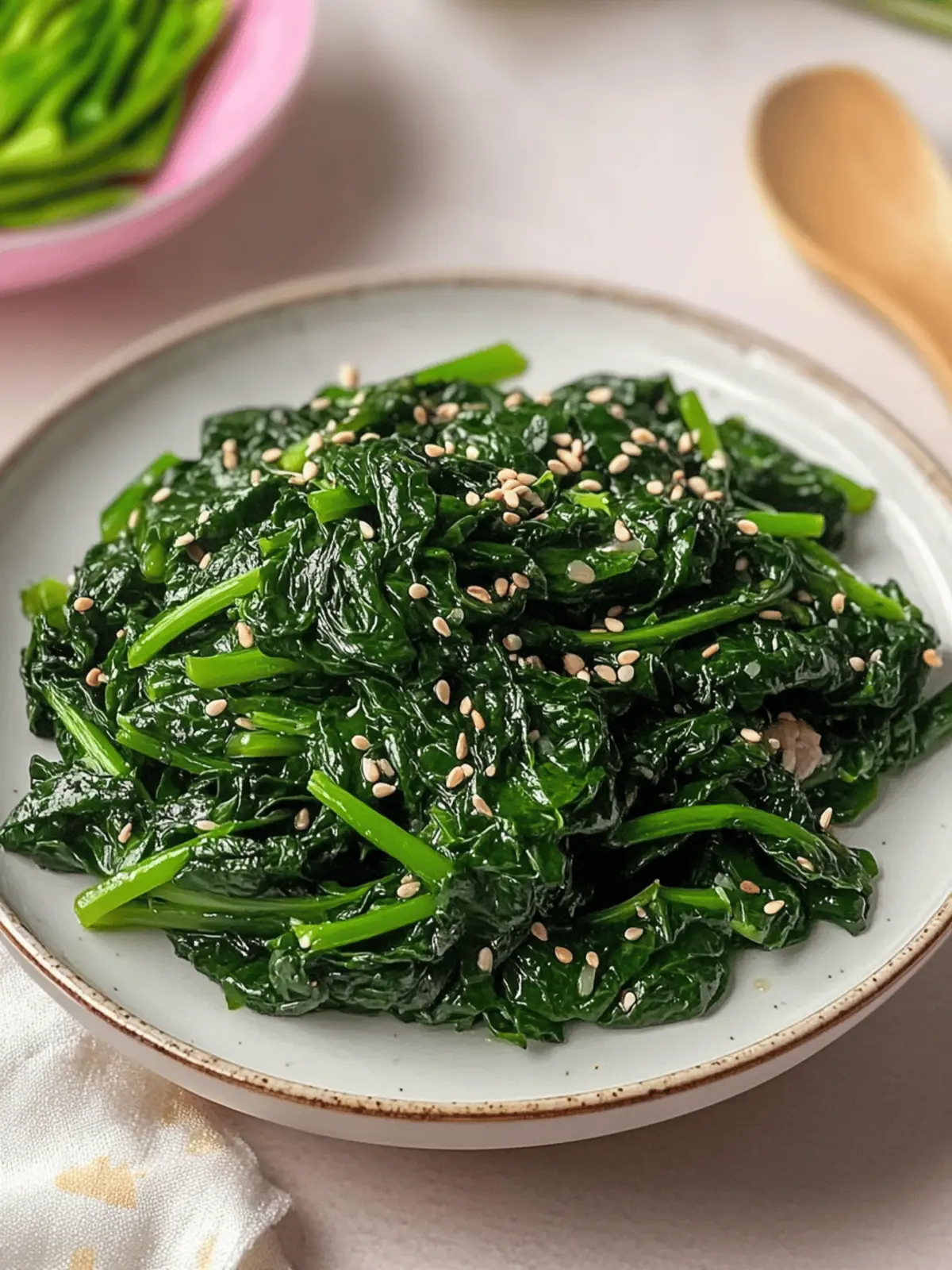 Energize Your Table with This Korean Spinach Side Dish