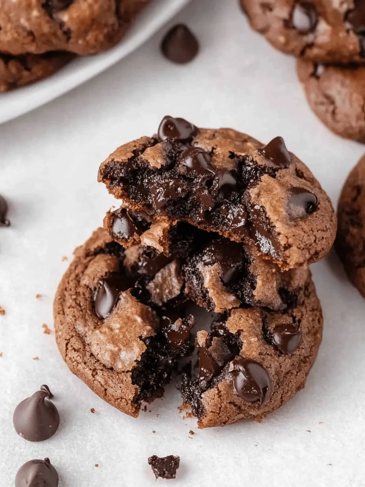 Crumbl Dark Chocolate Chocolate chip Cookies