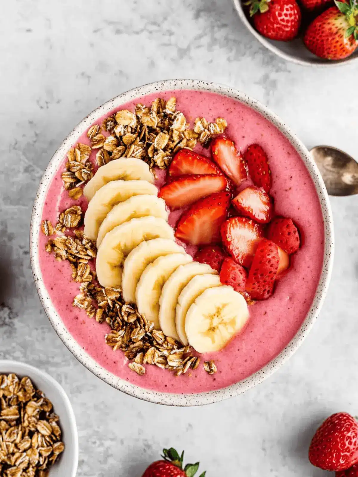 Strawberry Banana Smoothie Bowl