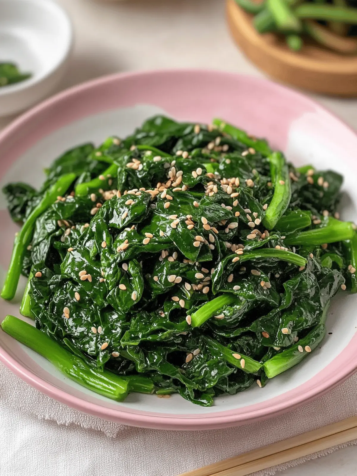 Energize Your Table with This Korean Spinach Side Dish