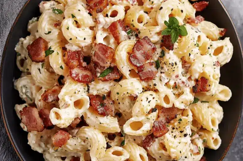 Bacon Cheddar Ranch Pasta Salad