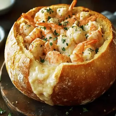 Stuffed Seafood Bread Bowl