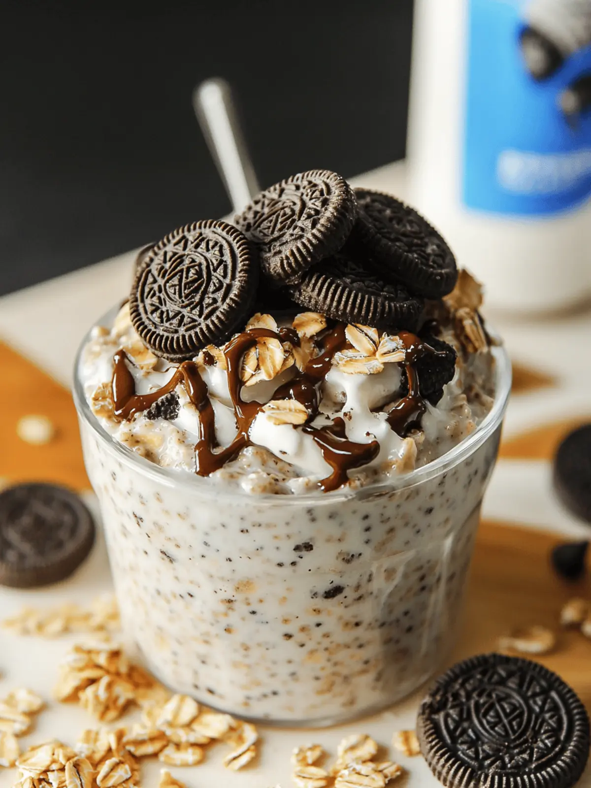 Oreo Overnight Oats