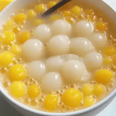 Mango Sago with Tang Yuan