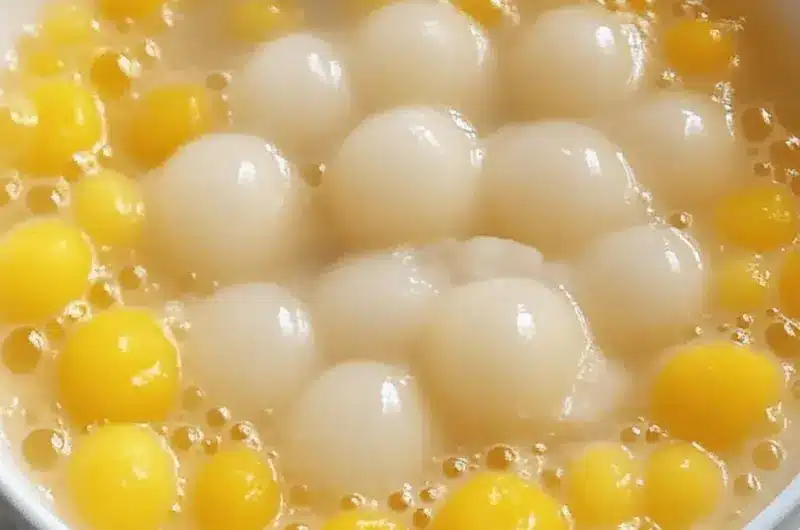 Mango Sago with Tang Yuan