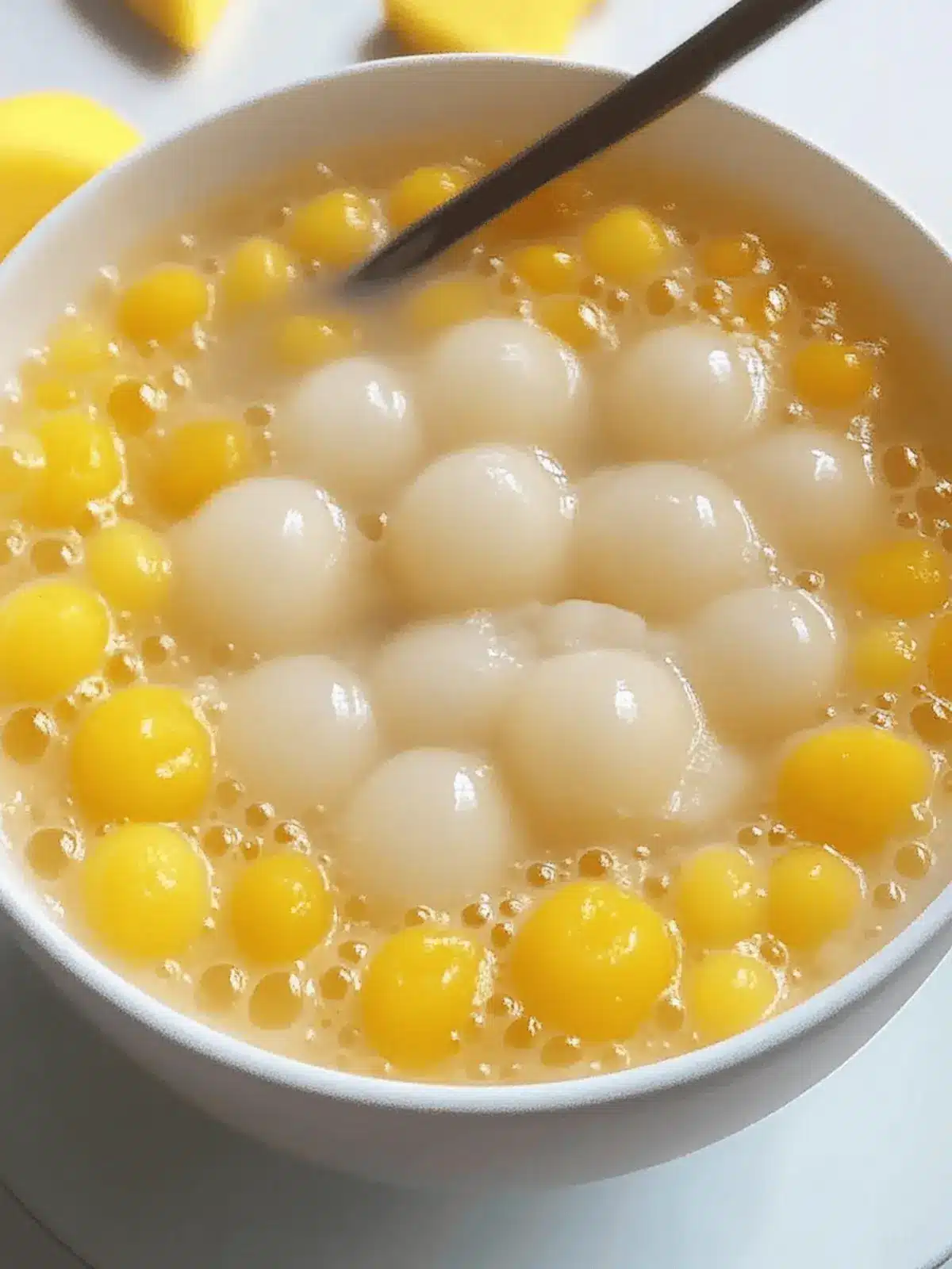 Mango Sago with Tang Yuan