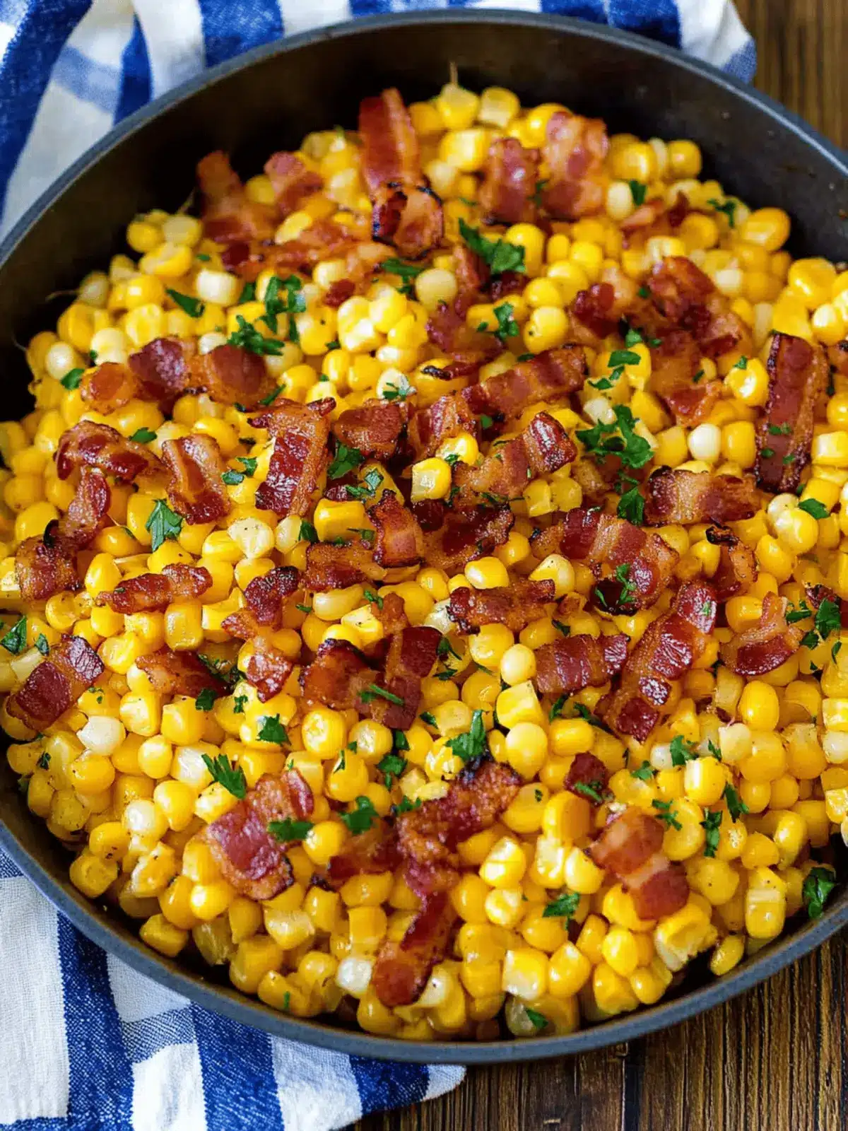 Fried Corn with Bacon: A Smoky, Comforting Side Dish Delight