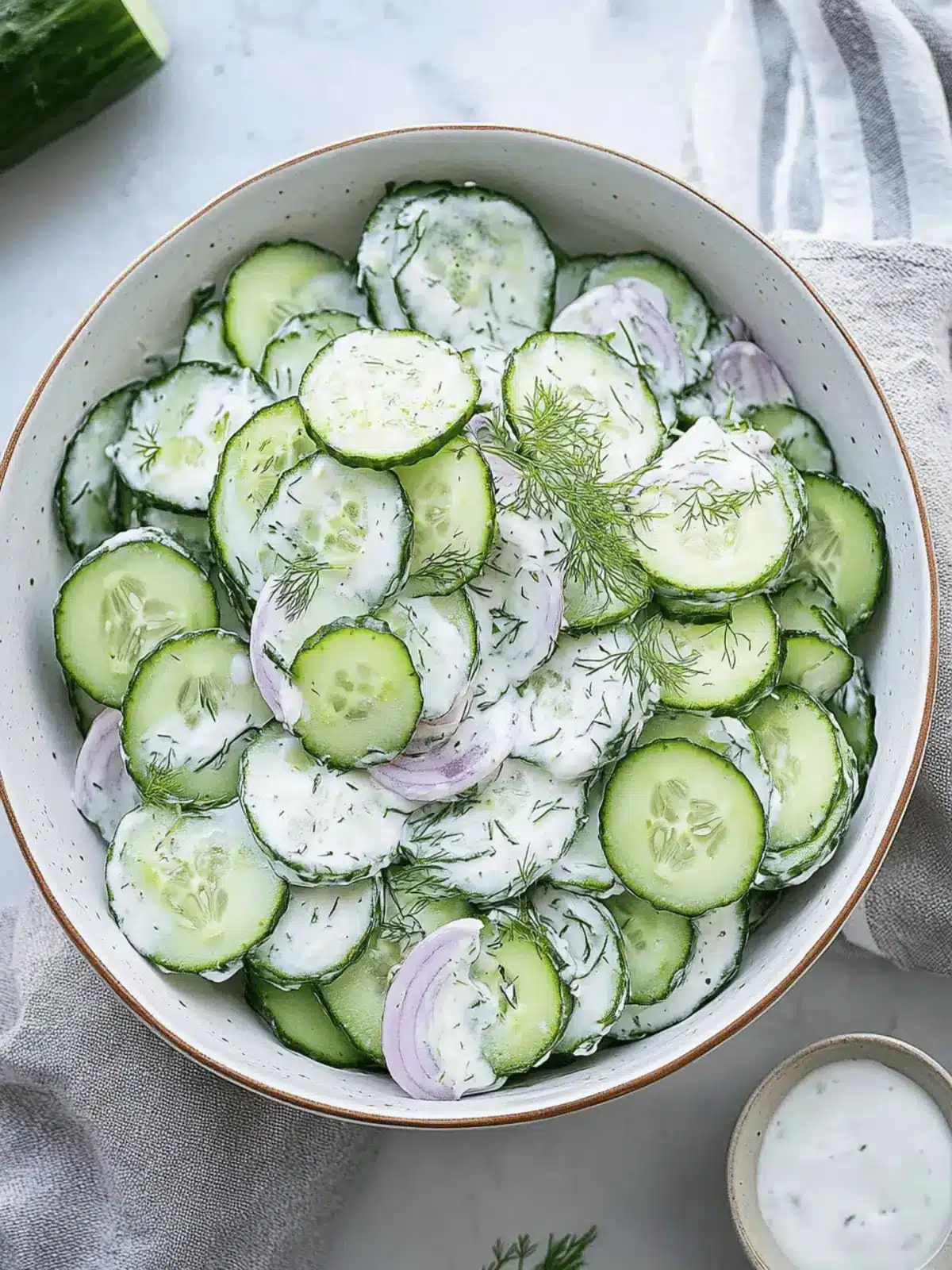 Creamy Cucumber Salad You Can Make in Just 5 Minutes