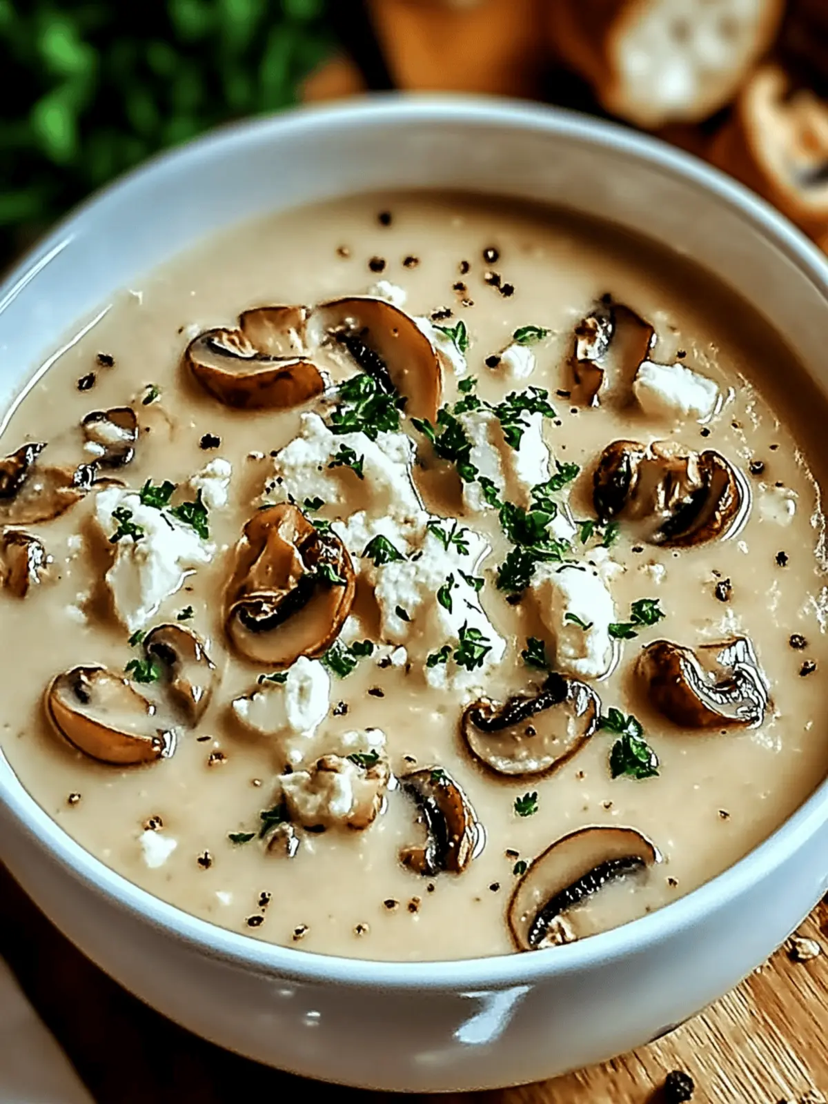 Cottage Cheese Mushroom Soup