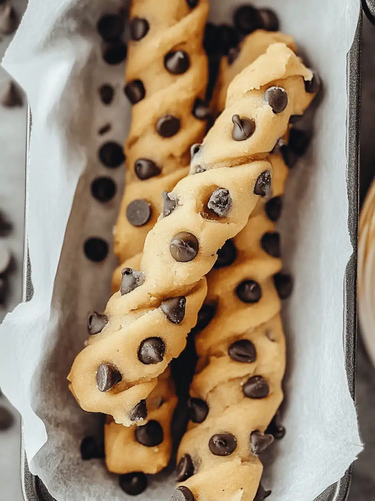 Irresistible Chocolate Chip Cookie Dough Twists Recipe You'll Love
