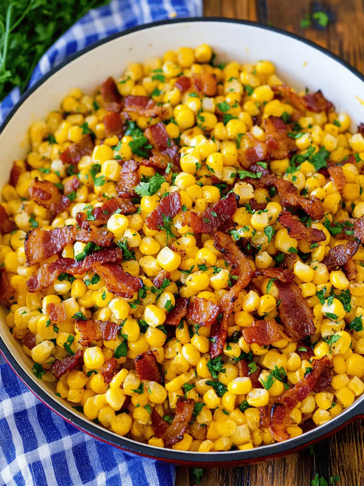 Fried Corn with Bacon: A Smoky, Comforting Side Dish Delight
