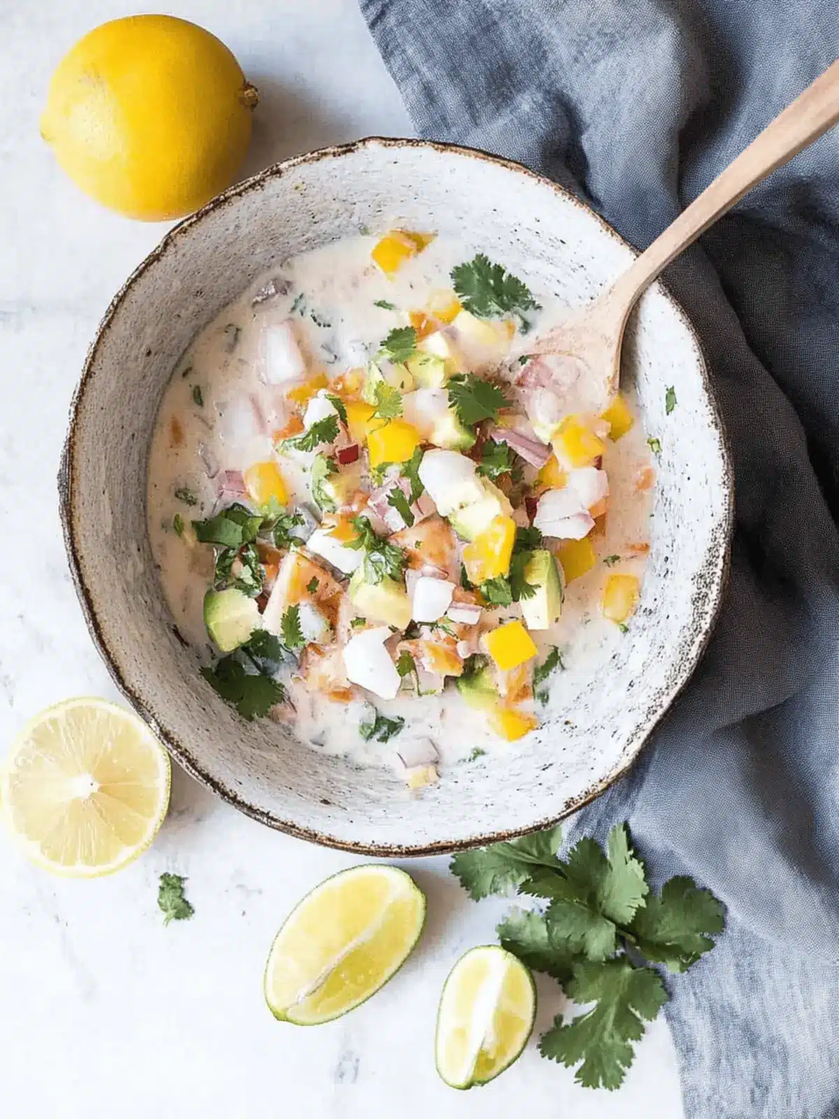 Tropical Coconut Milk Ceviche