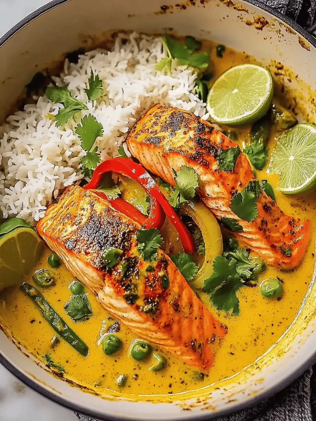 Caribbean Coconut Curry Salmon