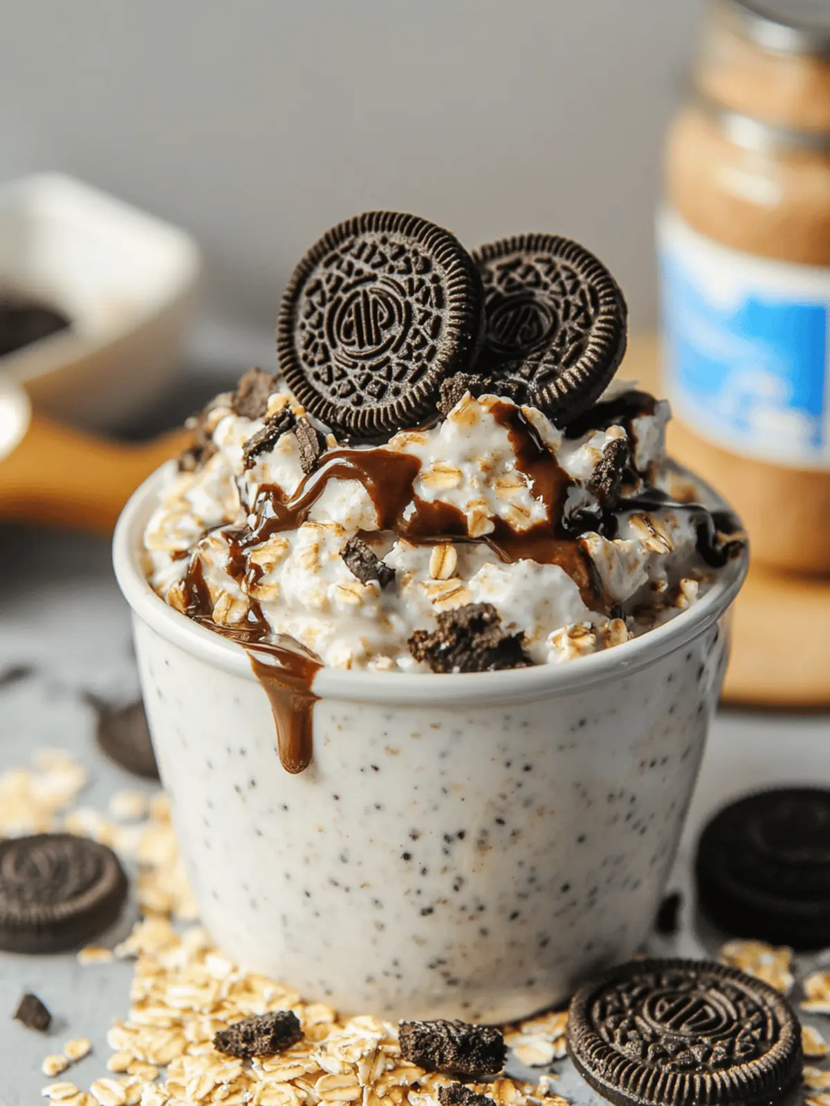 Oreo Overnight Oats