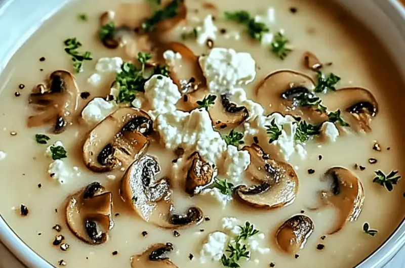 Cottage Cheese Mushroom Soup