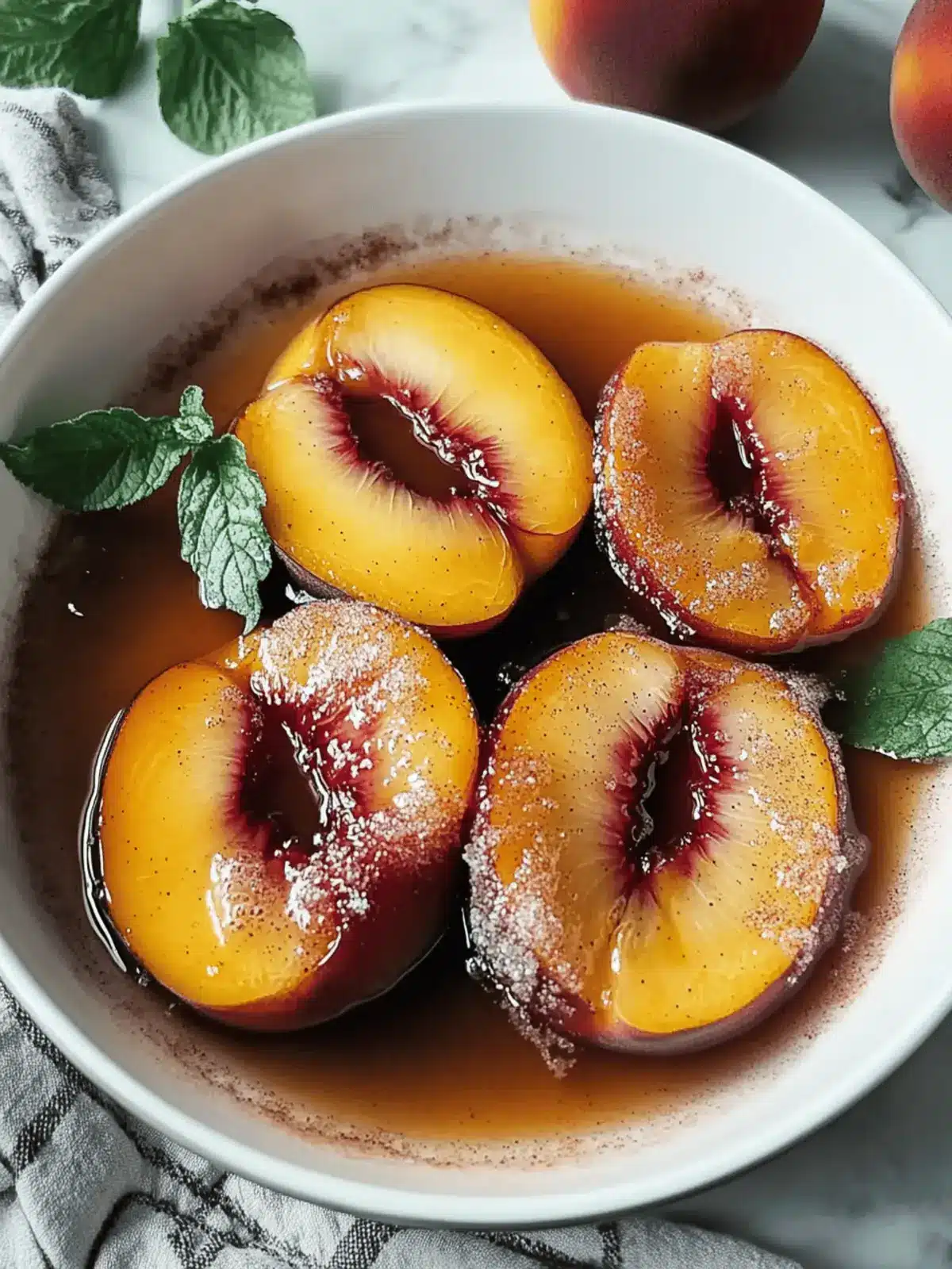 Cinnamon Sugar Baked Peaches for a Sweet Summer Delight