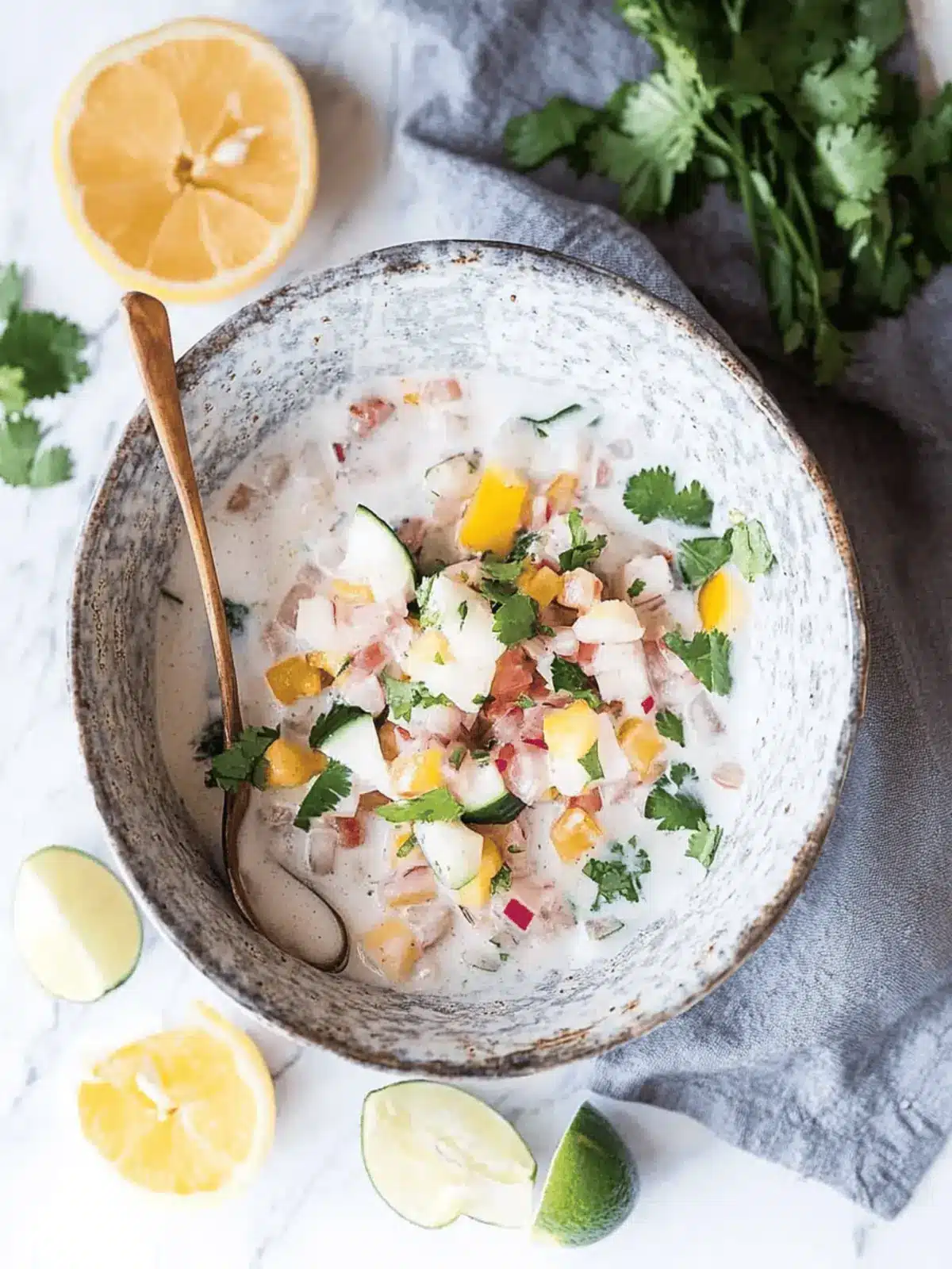 Tropical Coconut Milk Ceviche