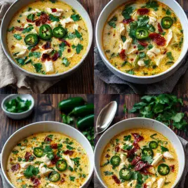 Spicy Jalapeño Popper Chicken Soup