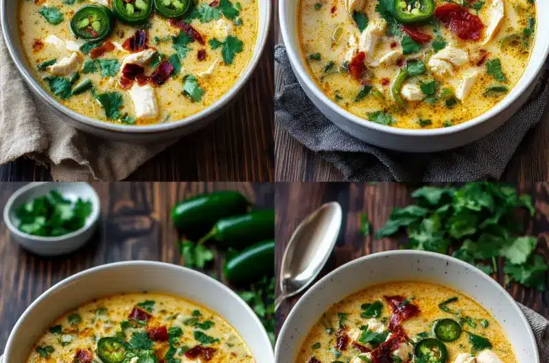 Spicy Jalapeño Popper Chicken Soup