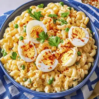 Deviled Egg Macaroni Salad