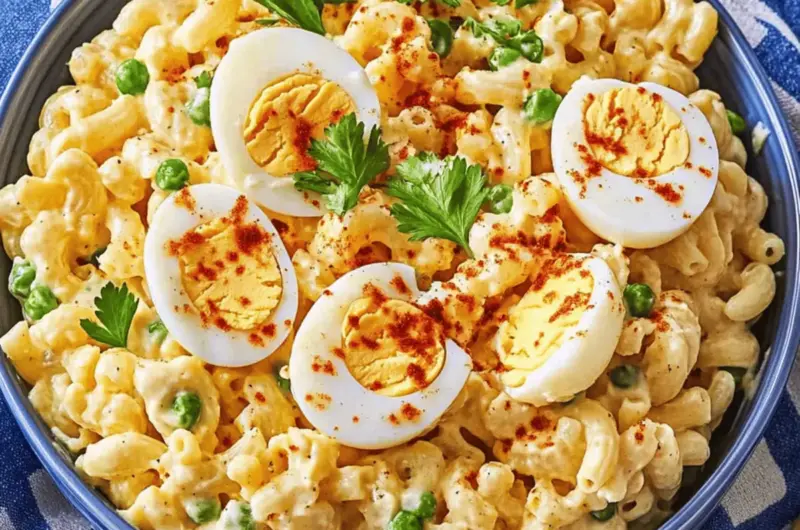 Deviled Egg Macaroni Salad