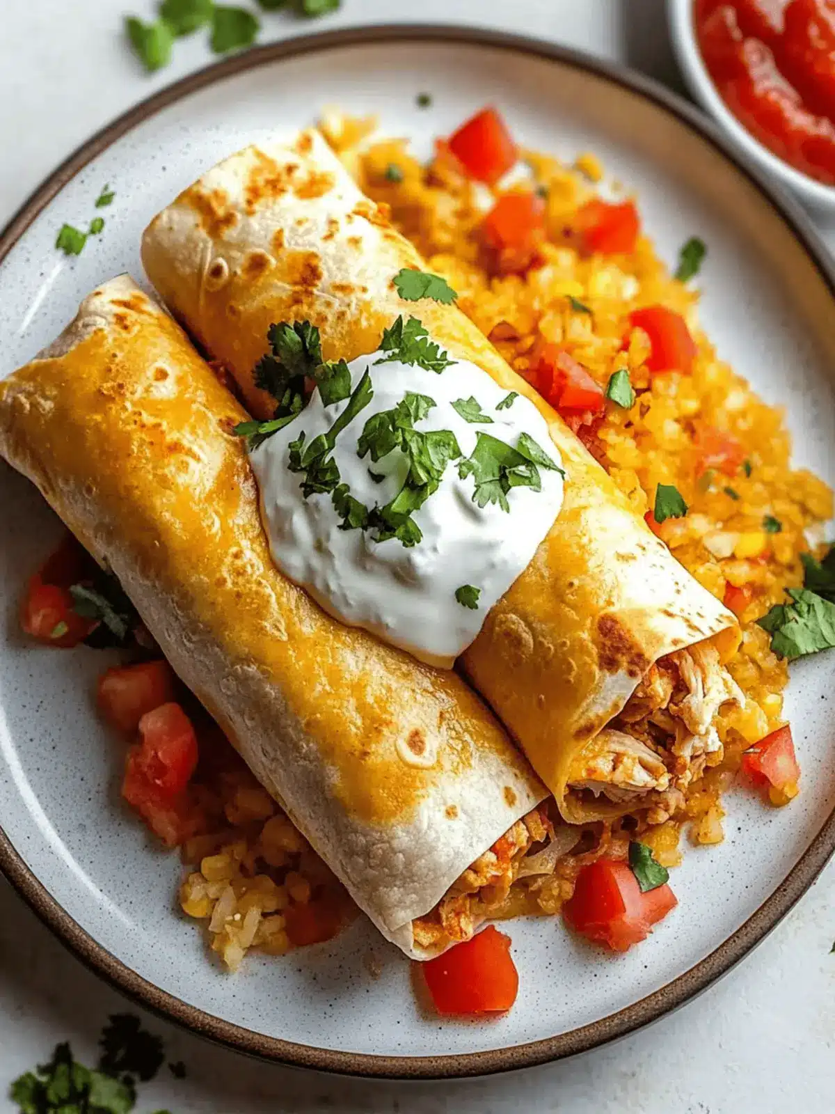 Ultimate Chicken Chimichangas: Crispy, Cheesy, and Quick!