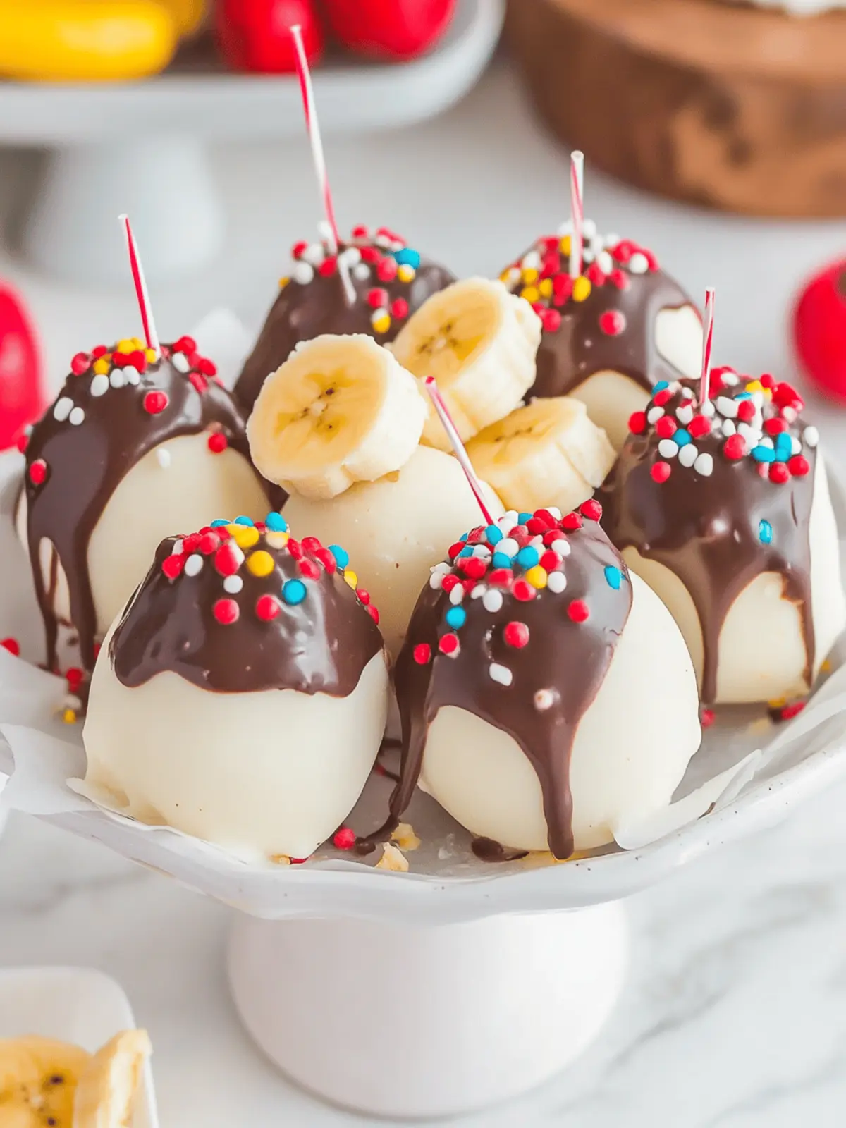 Banana Split Truffles