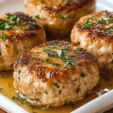 Garlic Parmesan Chicken Meatloaves