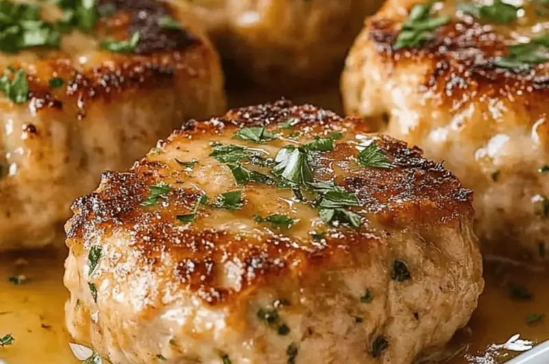 Garlic Parmesan Chicken Meatloaves