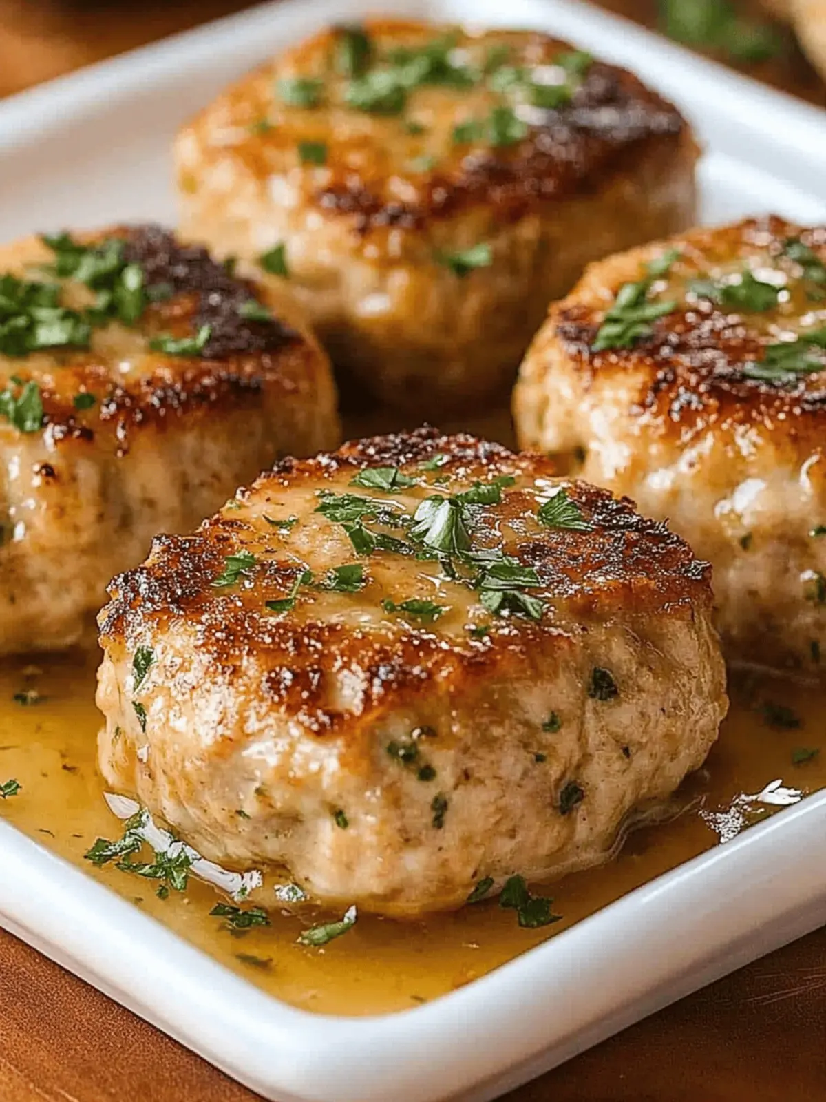 Garlic Parmesan Chicken Meatloaves