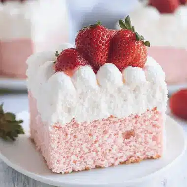 Strawberry Cloud Cake