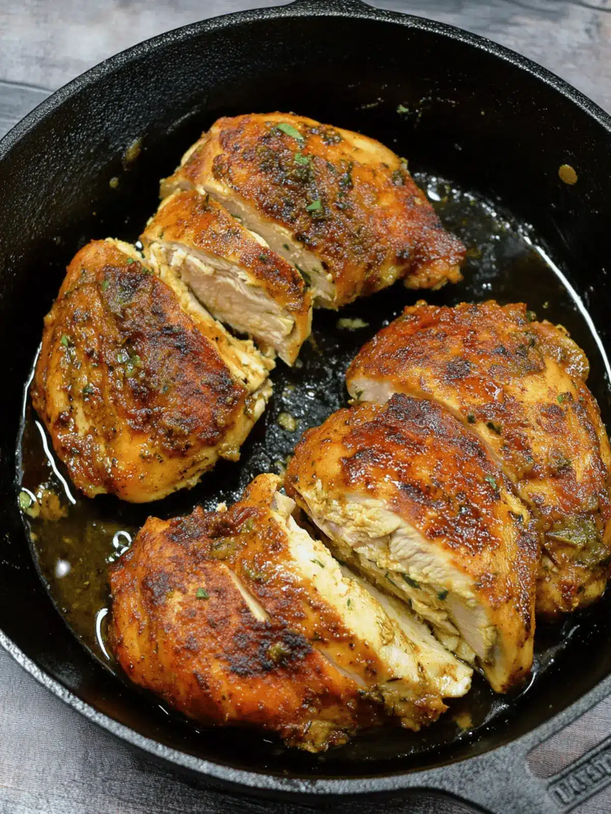 Cast Iron Skillet Chicken Breasts