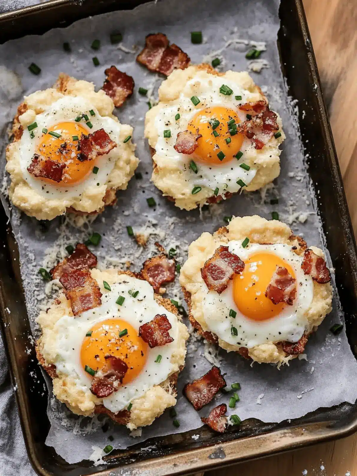 Bacon Parmesan & Chive Egg Clouds
