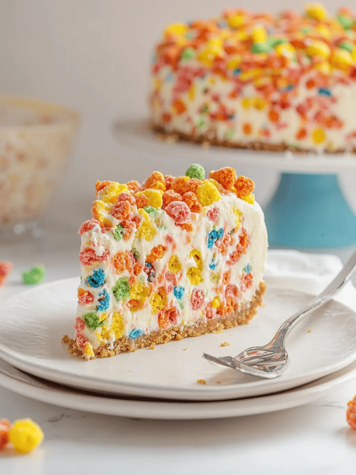 Fruity Pebbles Cheesecake