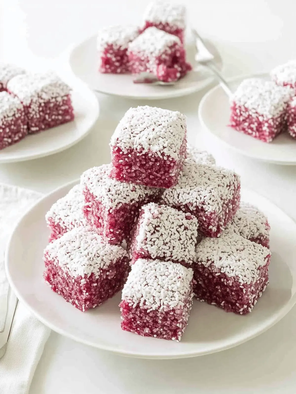 Raspberry Lamingtons