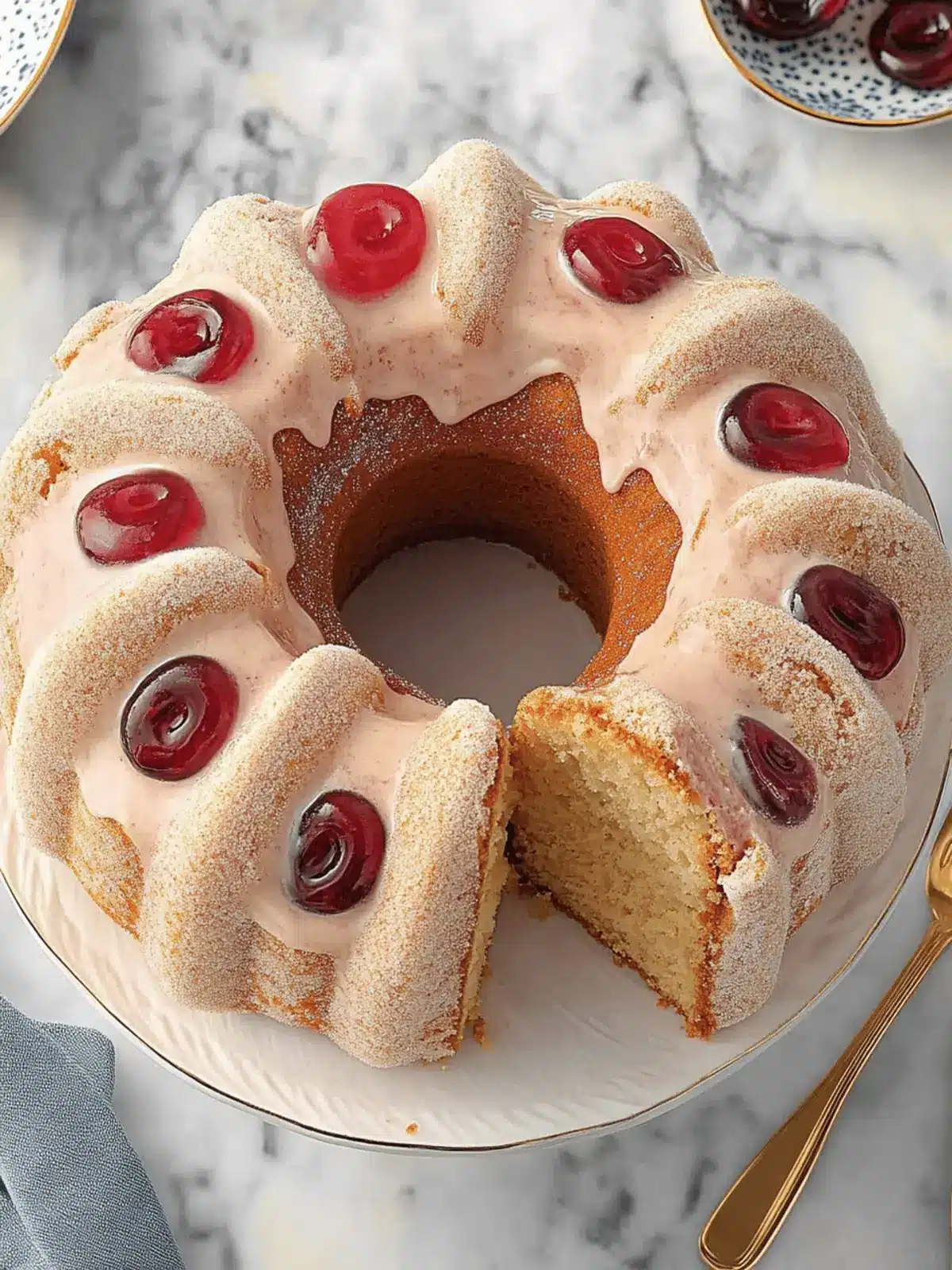 Jelly Doughnut Bundt Cake