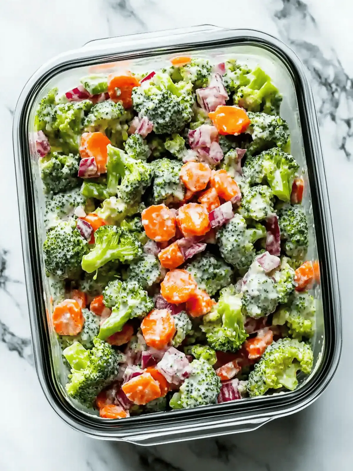 Fresh Broccoli Salad Meal Prep