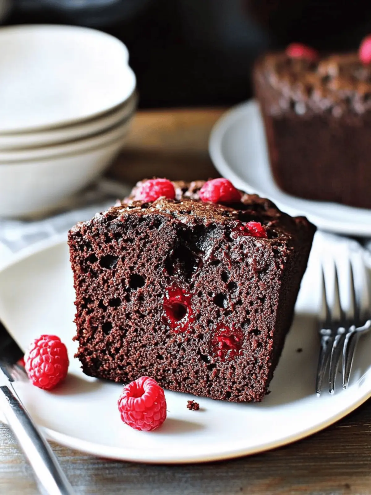 Dark Chocolate Raspberry Banana Bread