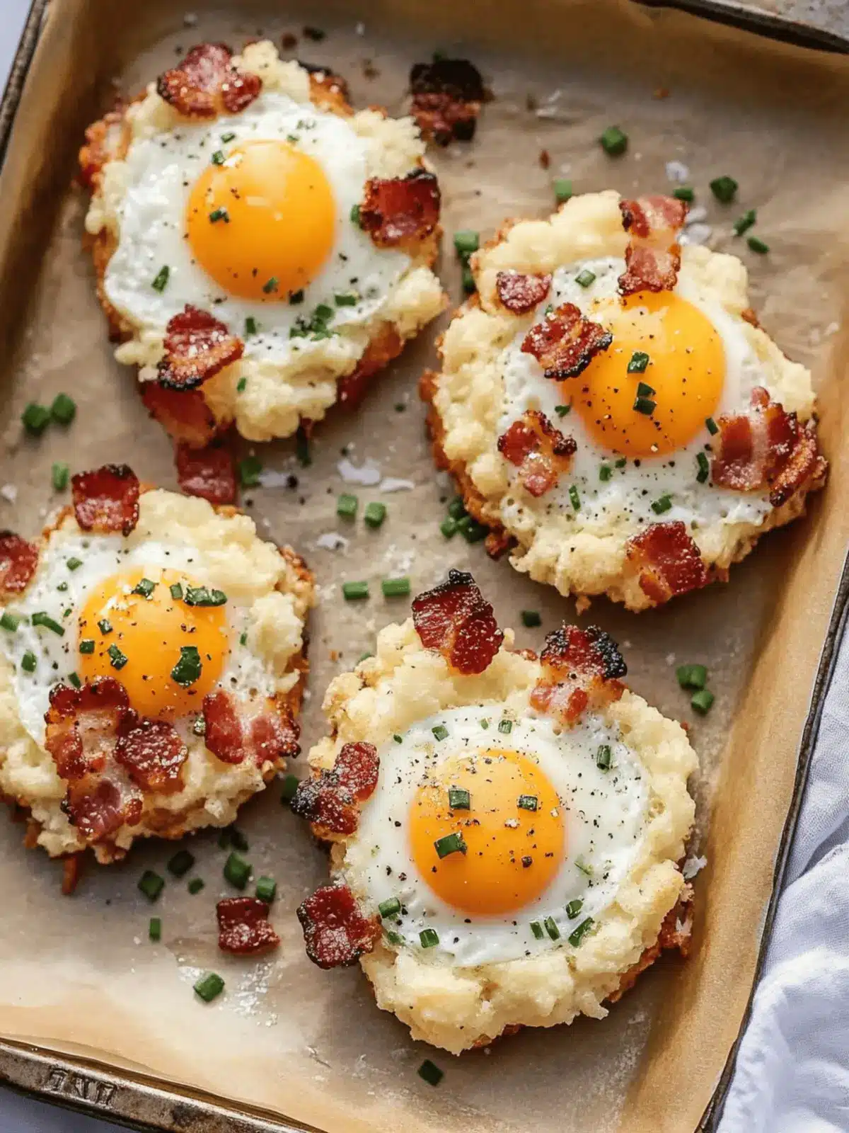Bacon Parmesan & Chive Egg Clouds