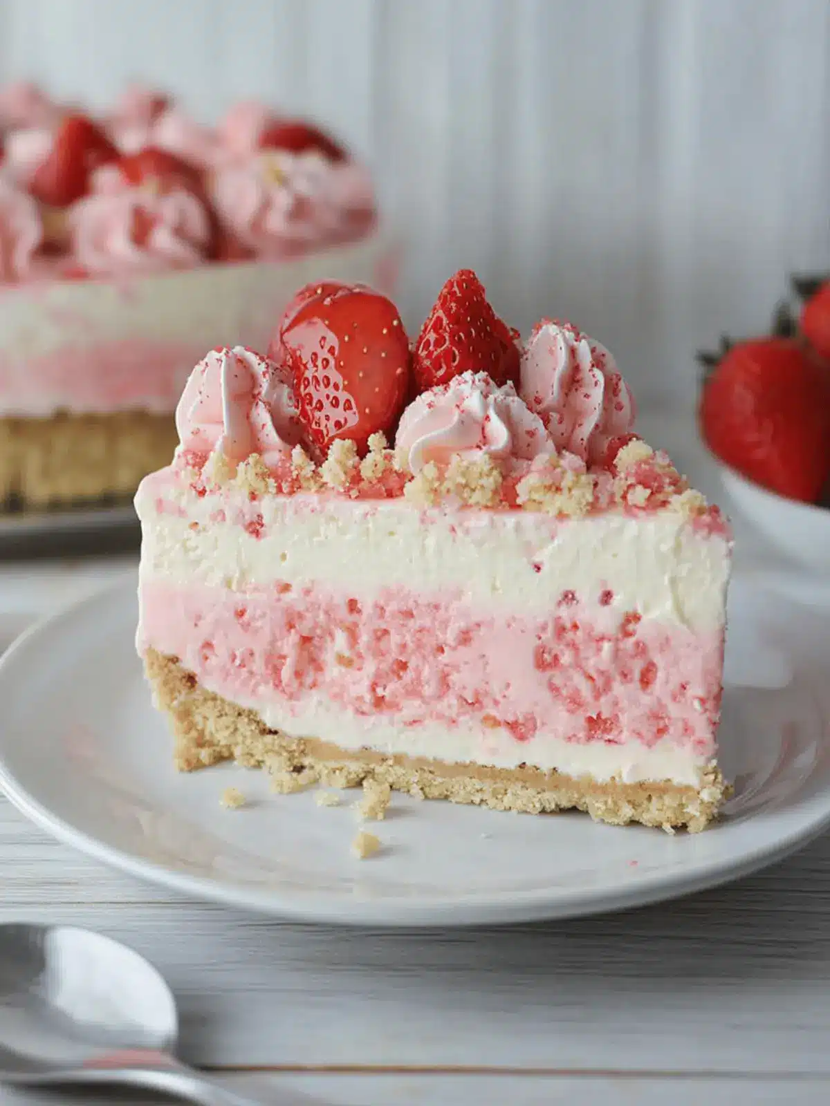 Strawberry Crunch Cheesecake