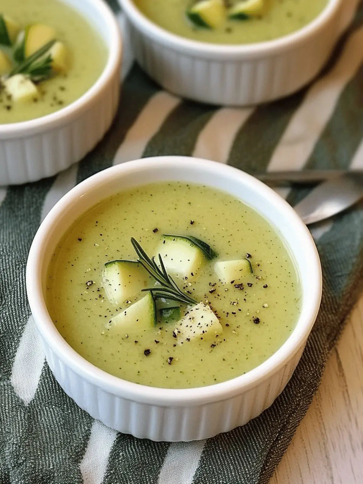 Zucchini and Rosemary Soup