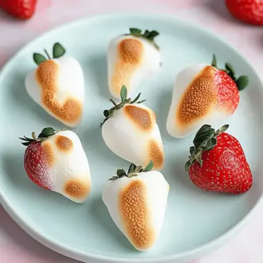 Toasted Marshmallow Strawberries