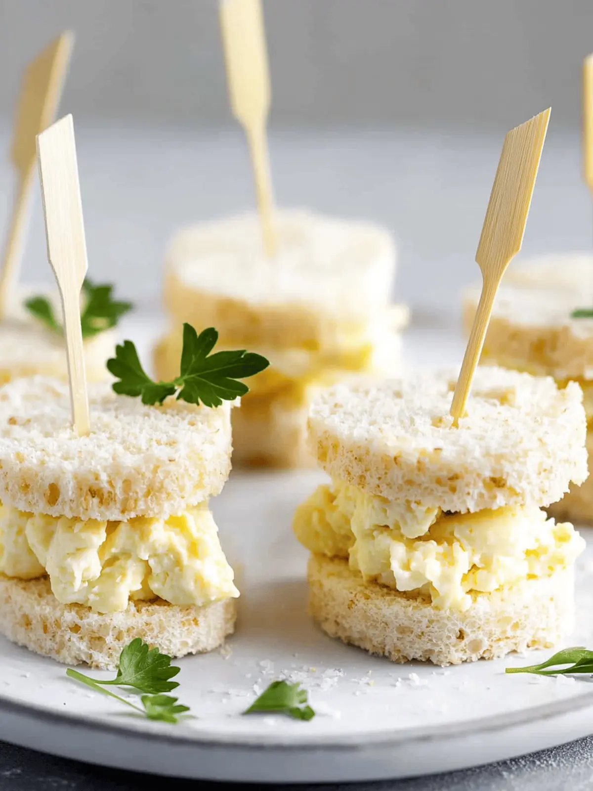 Egg Salad Tea Sandwiches