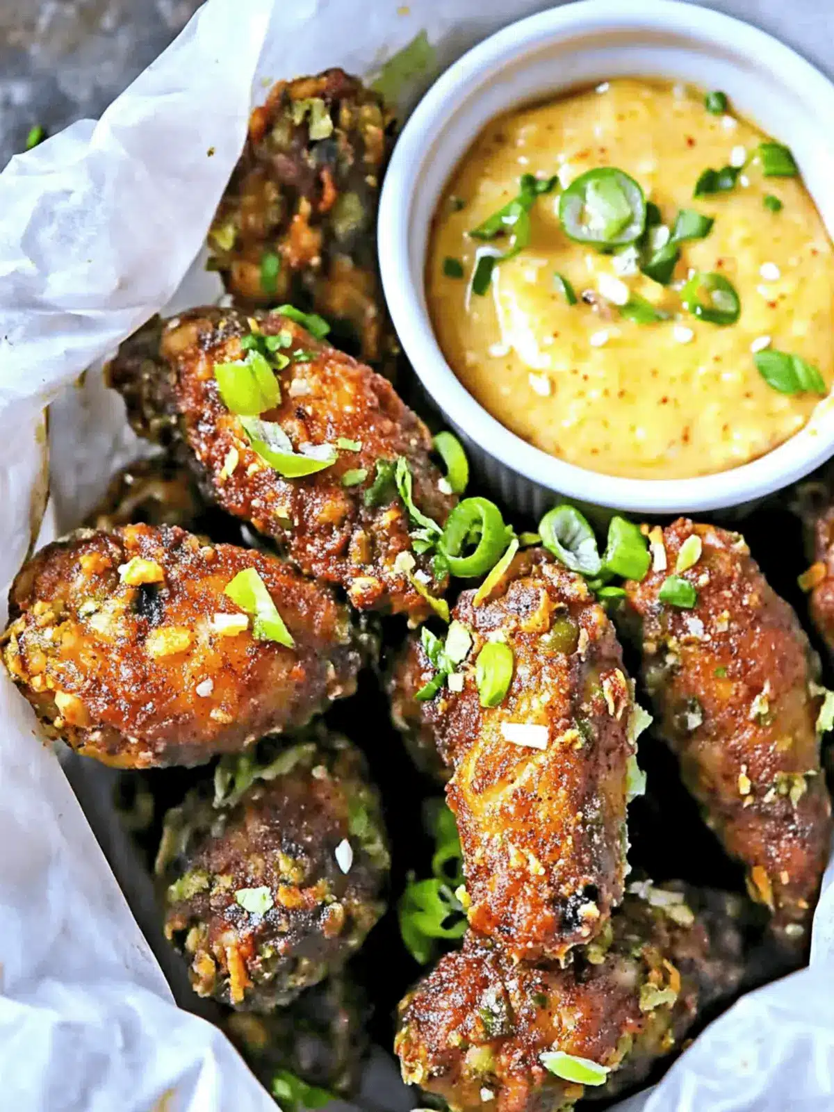 Jerk Chickpea Wings with Sweet Mango Dip