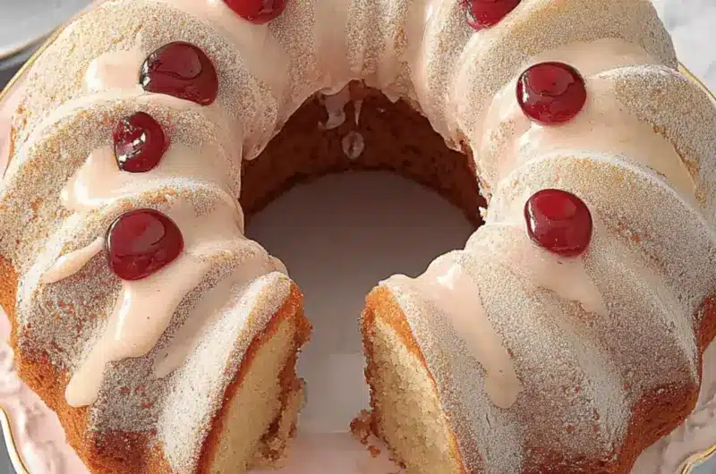 Jelly Doughnut Bundt Cake