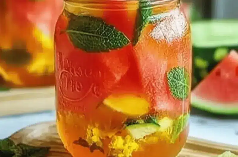 Watermelon Chamomile Tea Cooler