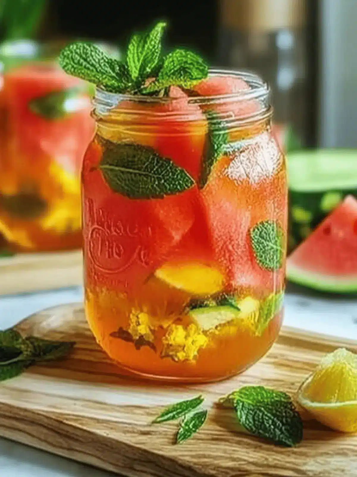 Watermelon Chamomile Tea Cooler